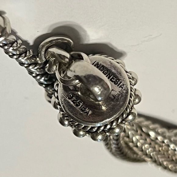 BA Suarti Sterling Twisted Wheat Bracelet Toggle Clasp - Picture 4 of 4